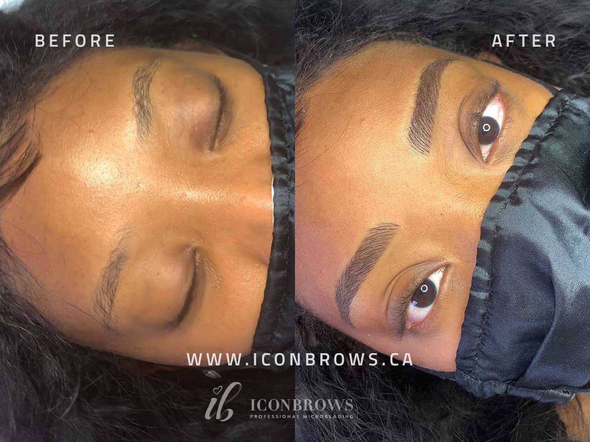 Fusion Brows Combo Brows Hybrid Brows in Etobicoke Iconbrows Eyebrow Perfection Beautiful Brows